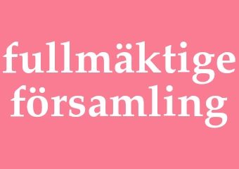 Synonym fullmäktigeförsamling