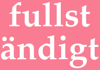 Synonym fullständigt