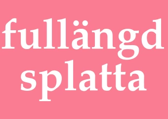 Synonym fullängdsplatta