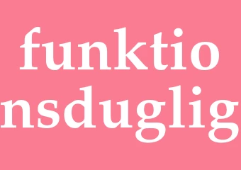 Synonym funktionsduglig