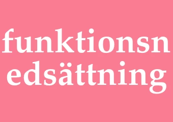 Synonym funktionsnedsättning