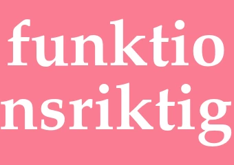 Synonym funktionsriktig