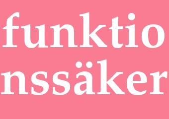 Synonym funktionssäker
