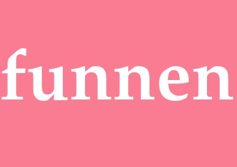 Synonym funnen