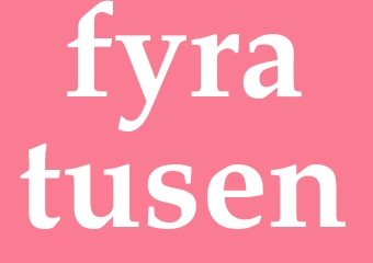 Synonym fyratusen