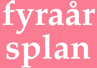 Synonym fyraårsplan