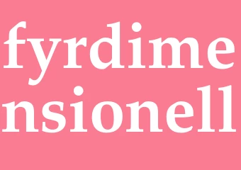 Synonym fyrdimensionell
