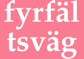Synonym fyrfältsväg