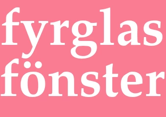 Synonym fyrglasfönster