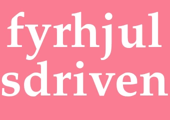 Synonym fyrhjulsdriven