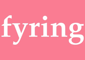 Synonym fyring