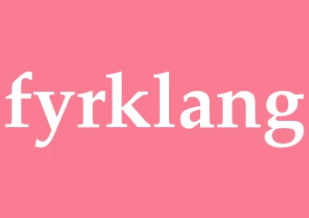 Synonym fyrklang