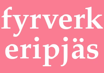 Synonym fyrverkeripjäs