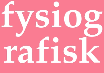 Synonym fysiografisk