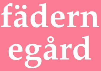 Synonym fädernegård