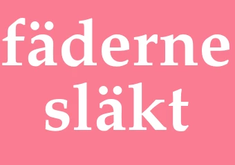 Synonym fädernesläkt