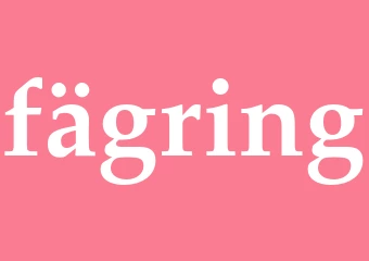 Synonym fägring