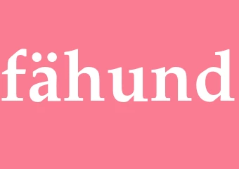 Synonym fähund