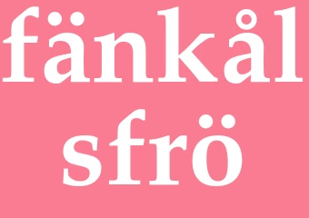 Synonym fänkålsfrö