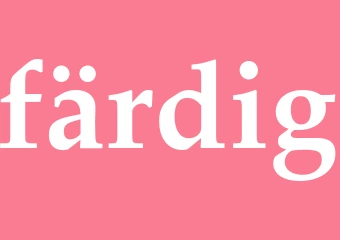 Synonym färdig