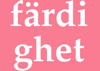 Synonym färdighet