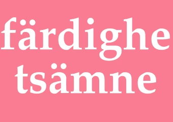 Synonym färdighetsämne