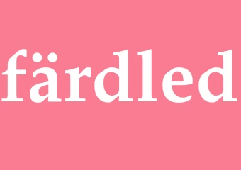 Synonym färdled