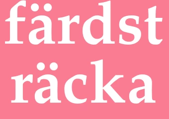 Synonym färdsträcka