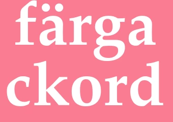 Synonym färgackord