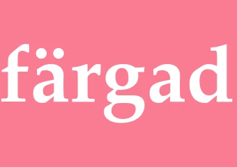 Synonym färgad