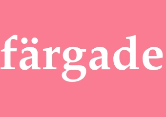 Synonym färgade