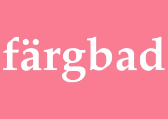 Synonym färgbad