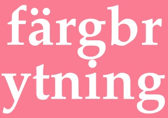 Synonym färgbrytning
