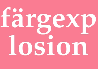 Synonym färgexplosion