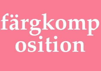 Synonym färgkomposition