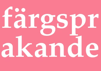 Synonym färgsprakande