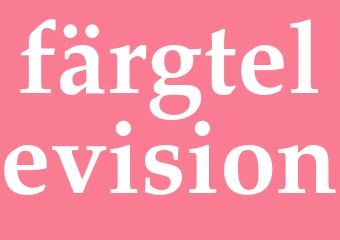 Synonym färgtelevision