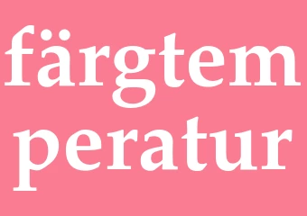 Synonym färgtemperatur