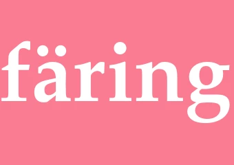 Synonym färing