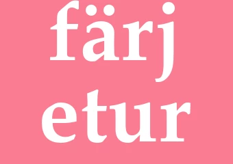 Synonym färjetur