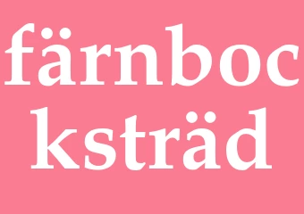Synonym färnbocksträd