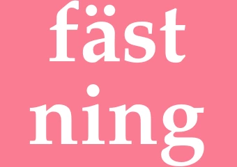 Synonym fästning