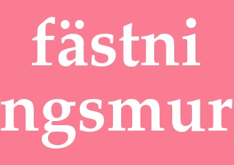Synonym fästningsmur