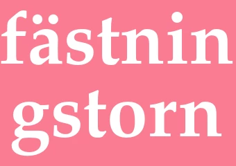 Synonym fästningstorn