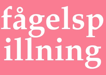 Synonym fågelspillning