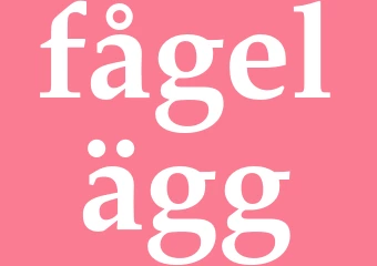 Synonym fågelägg