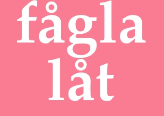Synonym fåglalåt
