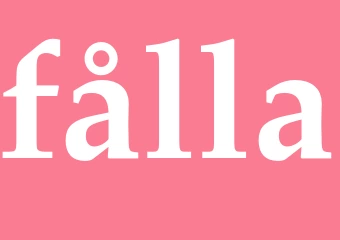 Synonym fålla