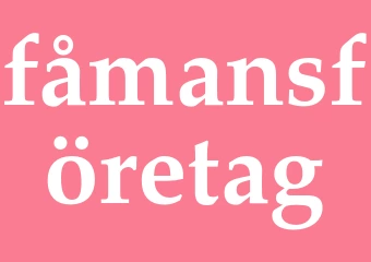 Synonym fåmansföretag
