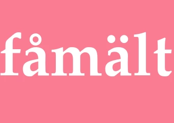 Synonym fåmält